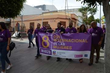 Marcha de escolares por la igualdad en Telde (Foto TA)